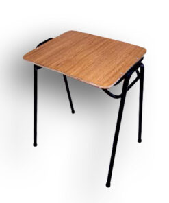 Pupitre unipersonal normado N5 - formalita roble - estructura negra