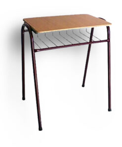 Pupitre unipersonal standard N1 - formalita roble - estructura burdeo
